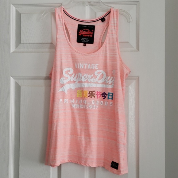 Superdry Tops - Superdry pink tan top